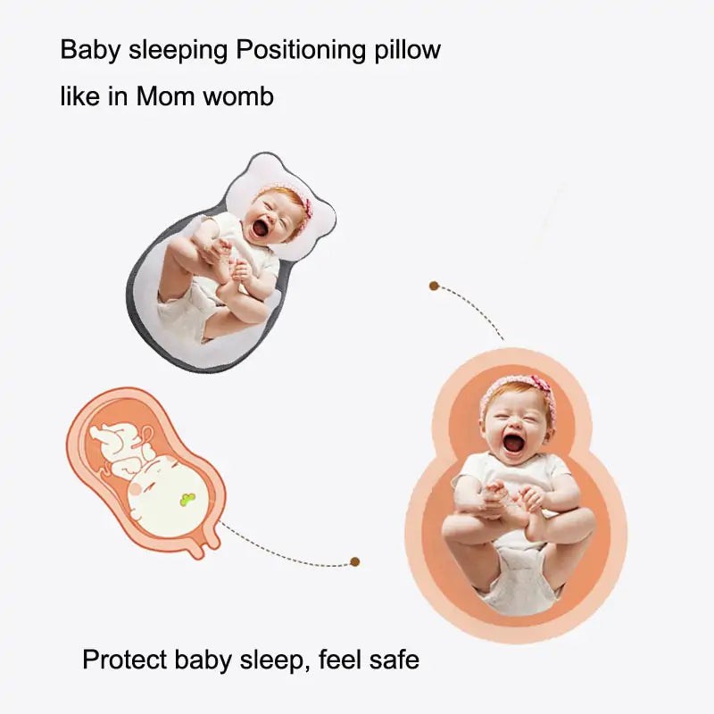 Infant Sleep Safety Comfort Pillow – Soft and Supportive for Safe Sleep