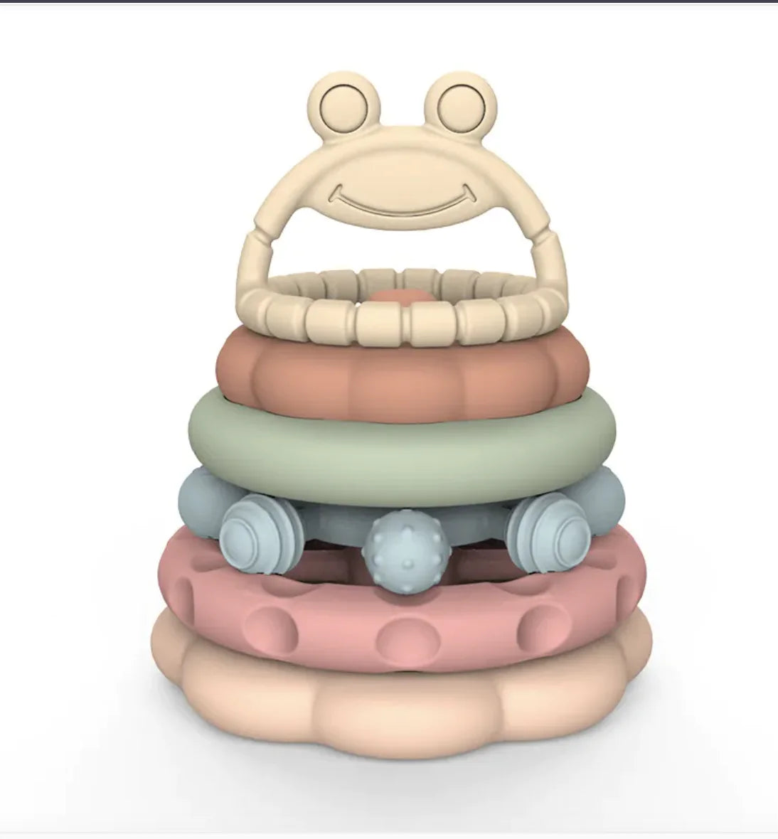 Children's Silicon Stacking Toy – Frog & Castle Designs for Kids
