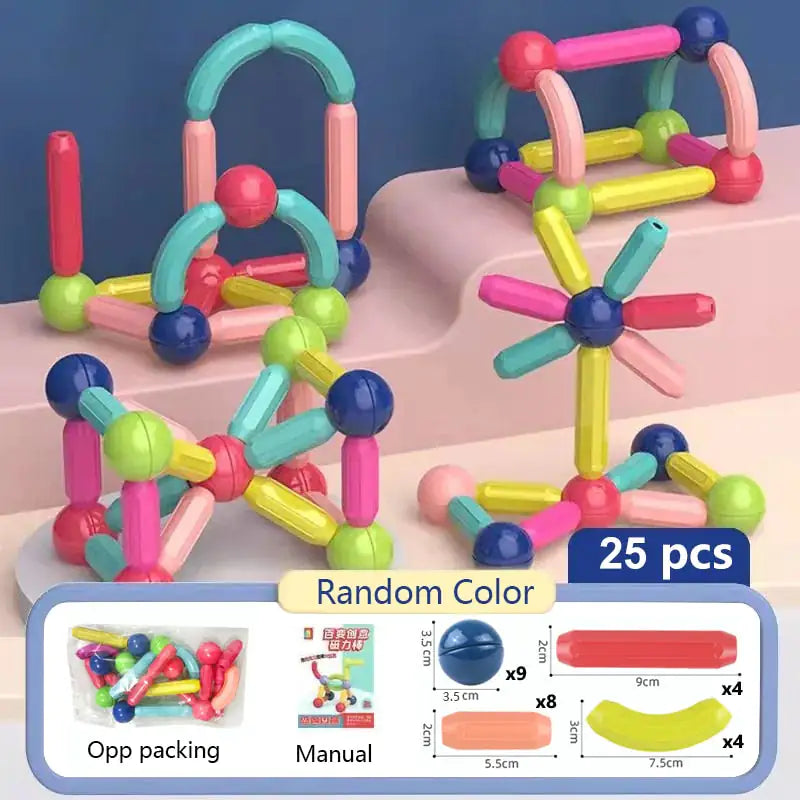 Magnetic Building Blocks - Creative Construction Set for Imagination and Learning