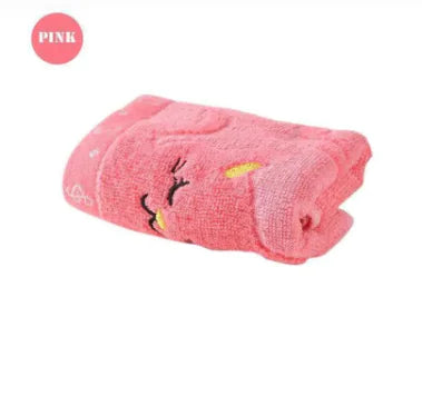 Bamboo Fiber Kitten Hand Towels for Kids – Soft, Absorbent, and Playful Bathroom Decor