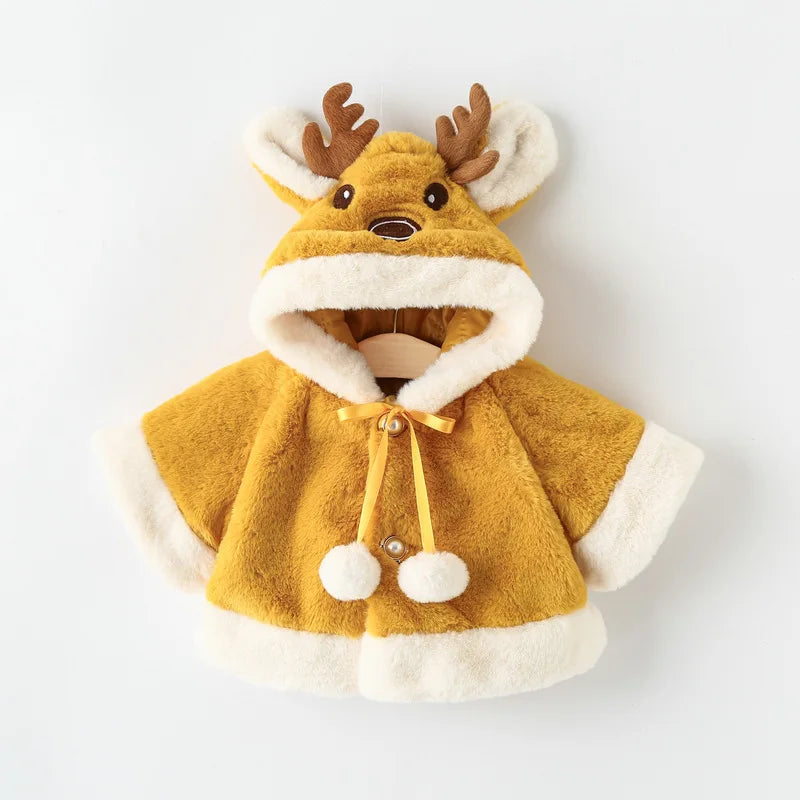 Adorable Reindeer Plush Baby Jacket