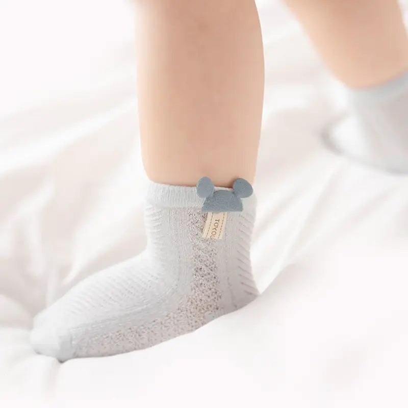 Soft Knit Baby Socks with Ears