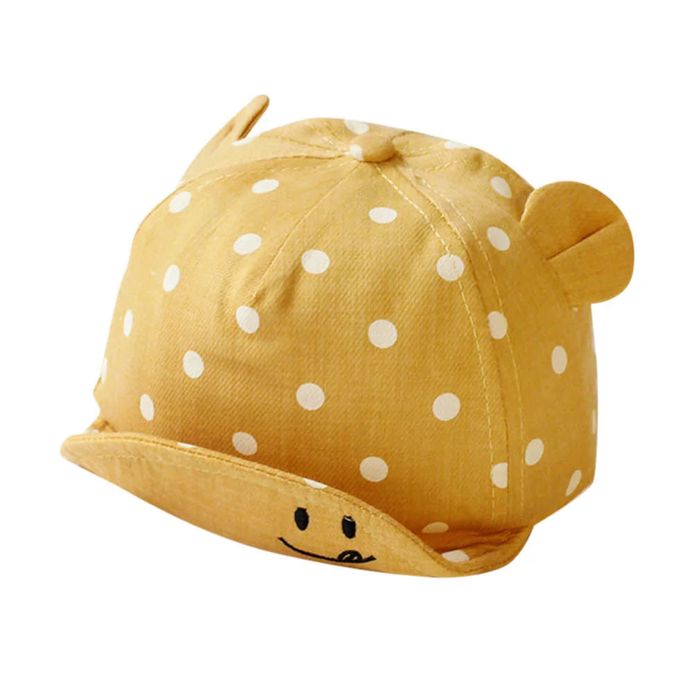 Toddler Sun Hat with Cute Dots – UV Protection and Comfortable Design