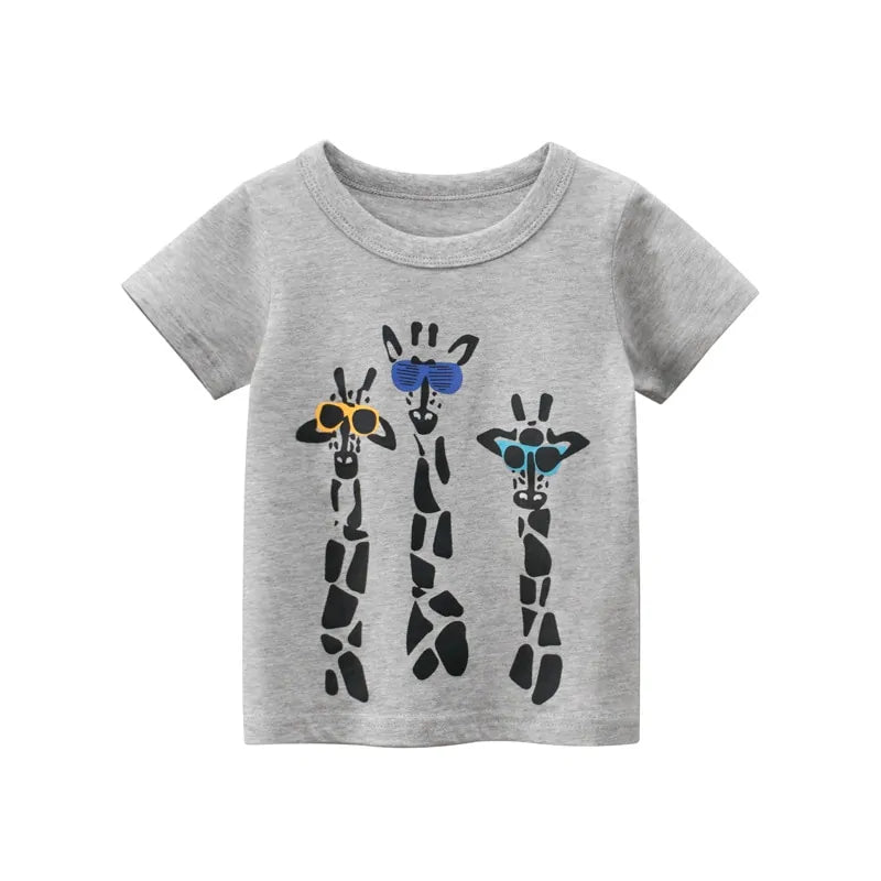 Children’s Adventure Summer Cartoon T-Shirt – Perfect for Play and Everyday Adventures
