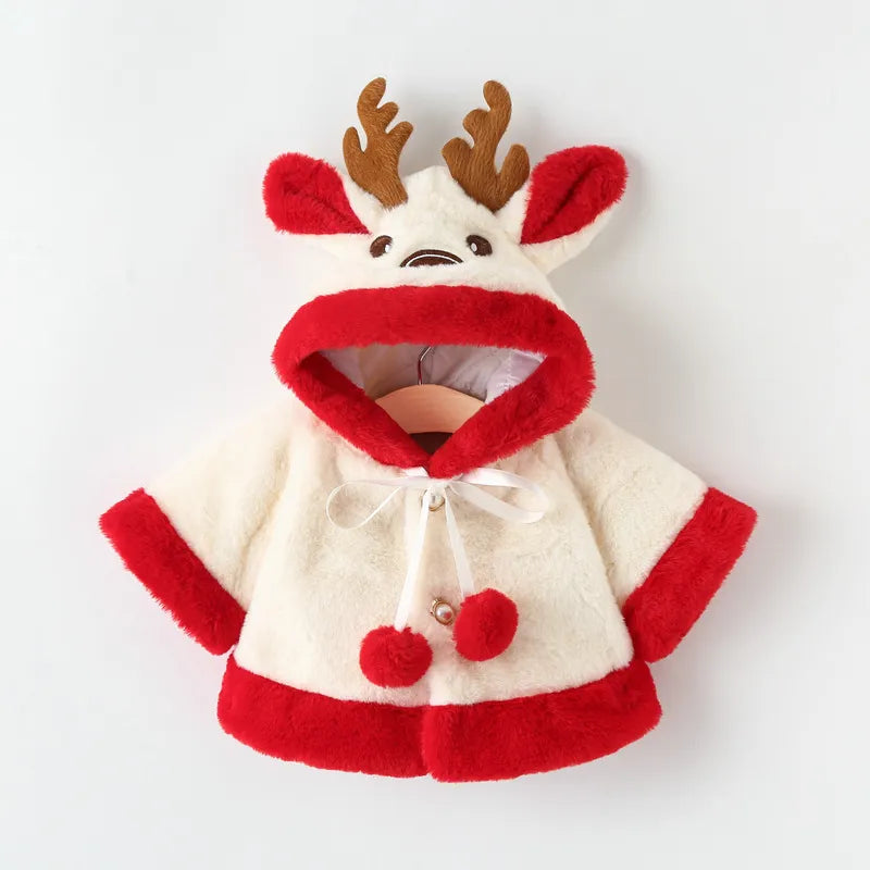 Adorable Reindeer Plush Baby Jacket