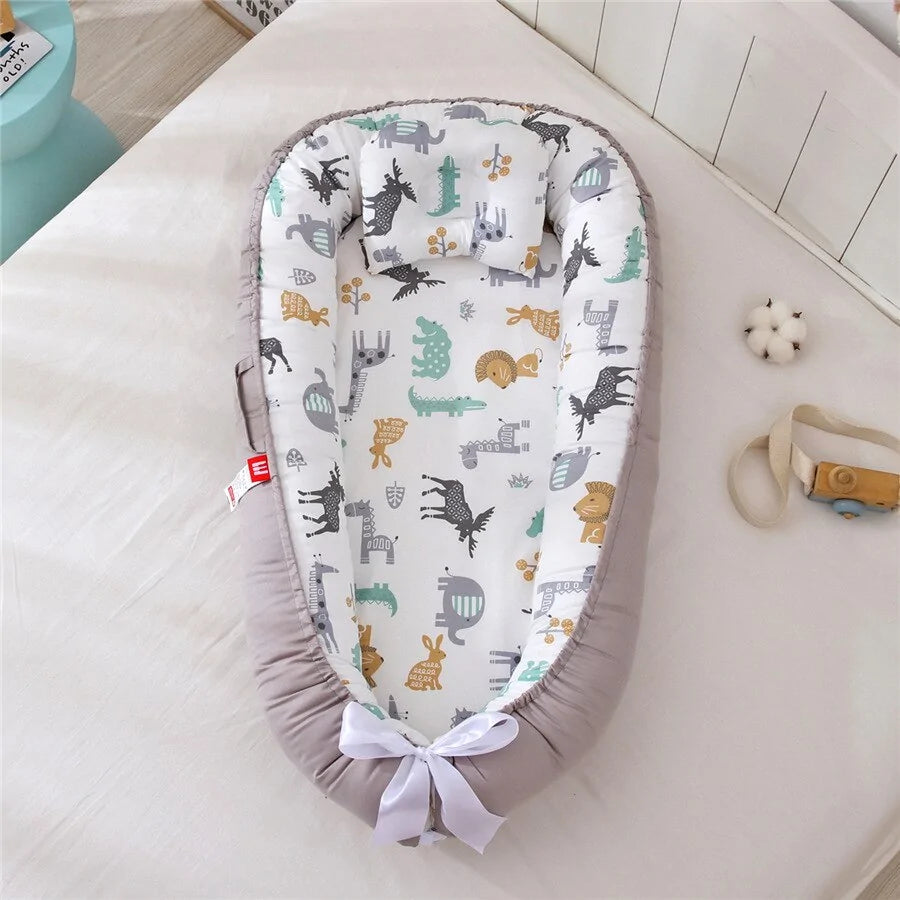 Babynest Portable Newborn Lounger - Cozy, Secure & Machine Washable