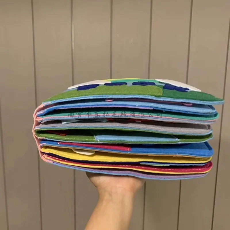 Montessori-style Felt Cloth Book for Babies
