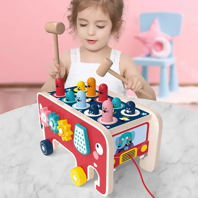 Wooden Hammer Toy for Kids – Motor Skills and Coordination Development