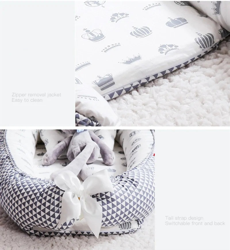 Babynest Portable Newborn Lounger - Cozy, Secure & Machine Washable