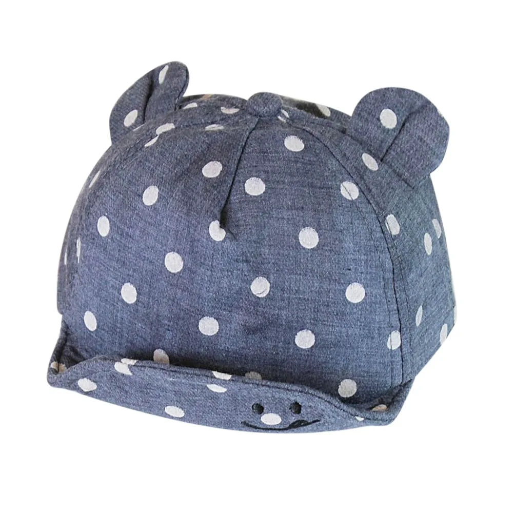 Toddler Sun Hat with Cute Dots – UV Protection and Comfortable Design