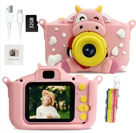 Kid Mini Camera with Photo Stickers, Video Recording, and Instant Printing