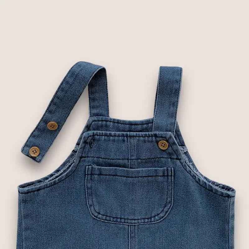 Cool Kids T-Shirt and Denim Overalls Set