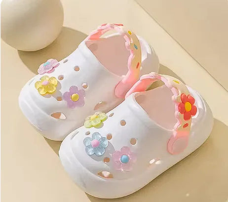 Cute Children's Mumuwu Summer Slippers - Bear and Flower Styles