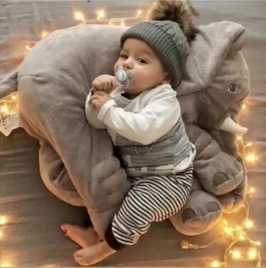 Elephant Cuddle Pillow - Soft and Cozy Companion for Kids