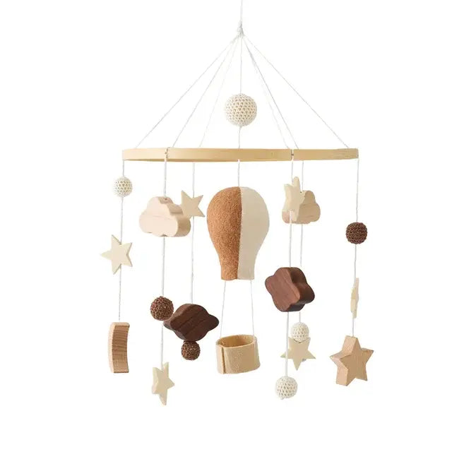 Crib Mobile Bed Bell with Calming Melodies and Rotating Characters