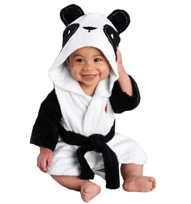 Animal-Shaped Baby Bathrobe – Panda, Mouse & Bunny Styles