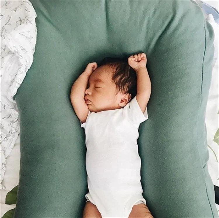 Newborn Lounger Bed – Soft, Secure, and Portable with Washable Cover