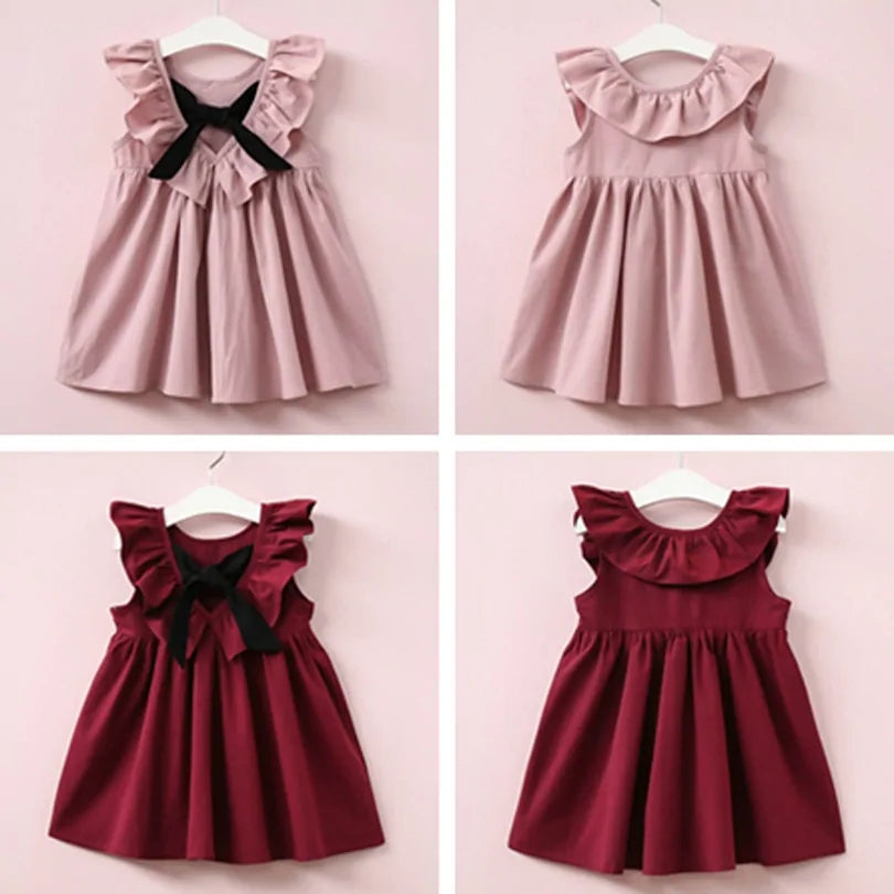 Cute Bowknot Sundress for Toddler Girls