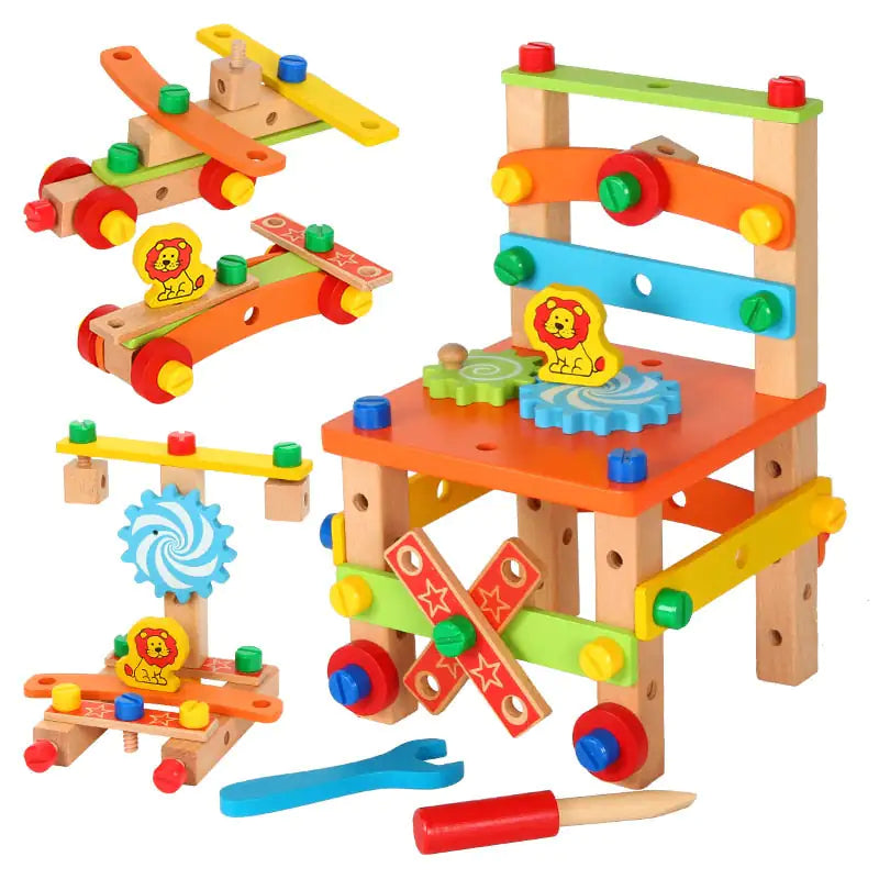 "BricoKid" Montessori Construction Chair for Creative Learning