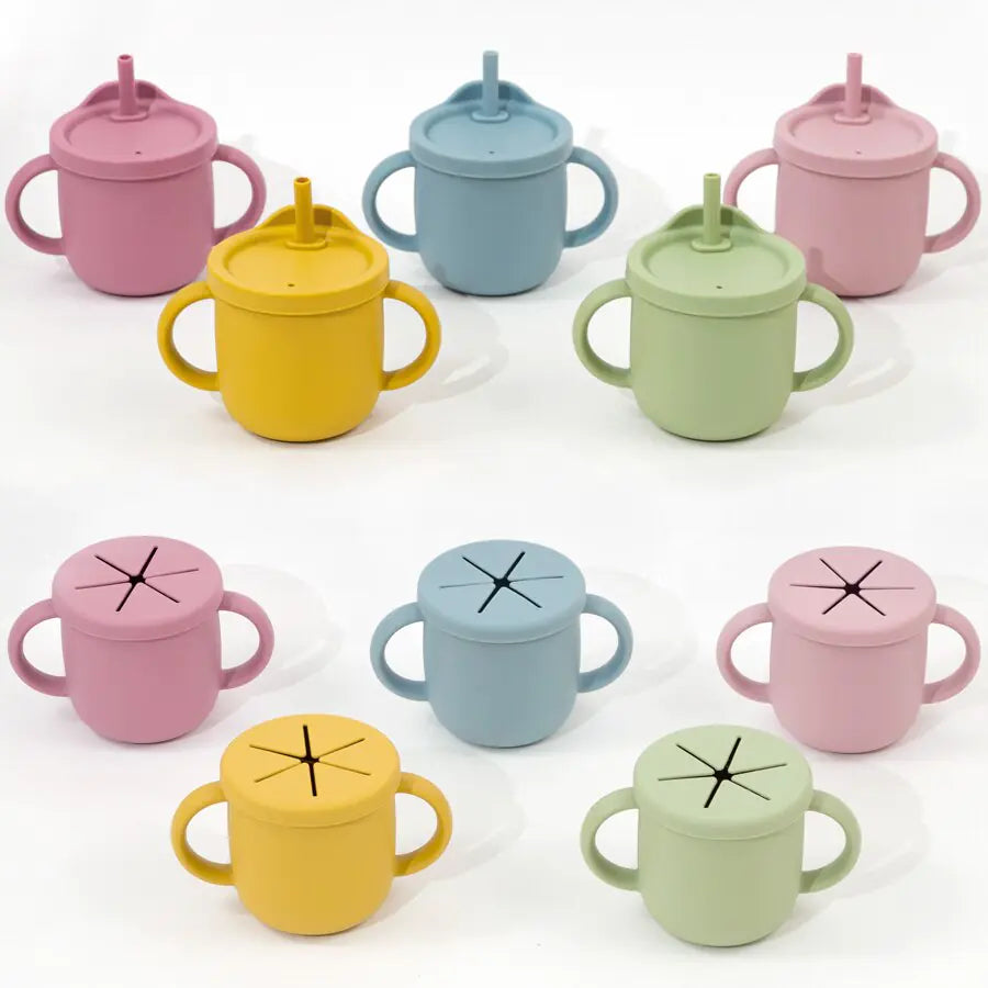 8Pcs/Set Silicone Children Tableware – Safe, Colorful, and Durable Mealtime Essentials