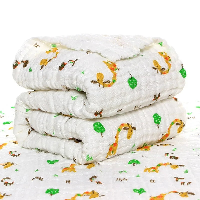 Organic Baby Muslin Swaddle Blanket – Soft, Comfortable, and Chemical-Free - Size 105x105cm
