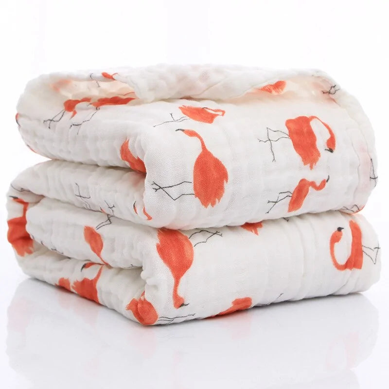 Organic Baby Muslin Swaddle Blanket – Soft, Comfortable, and Chemical-Free - Size 105x105cm