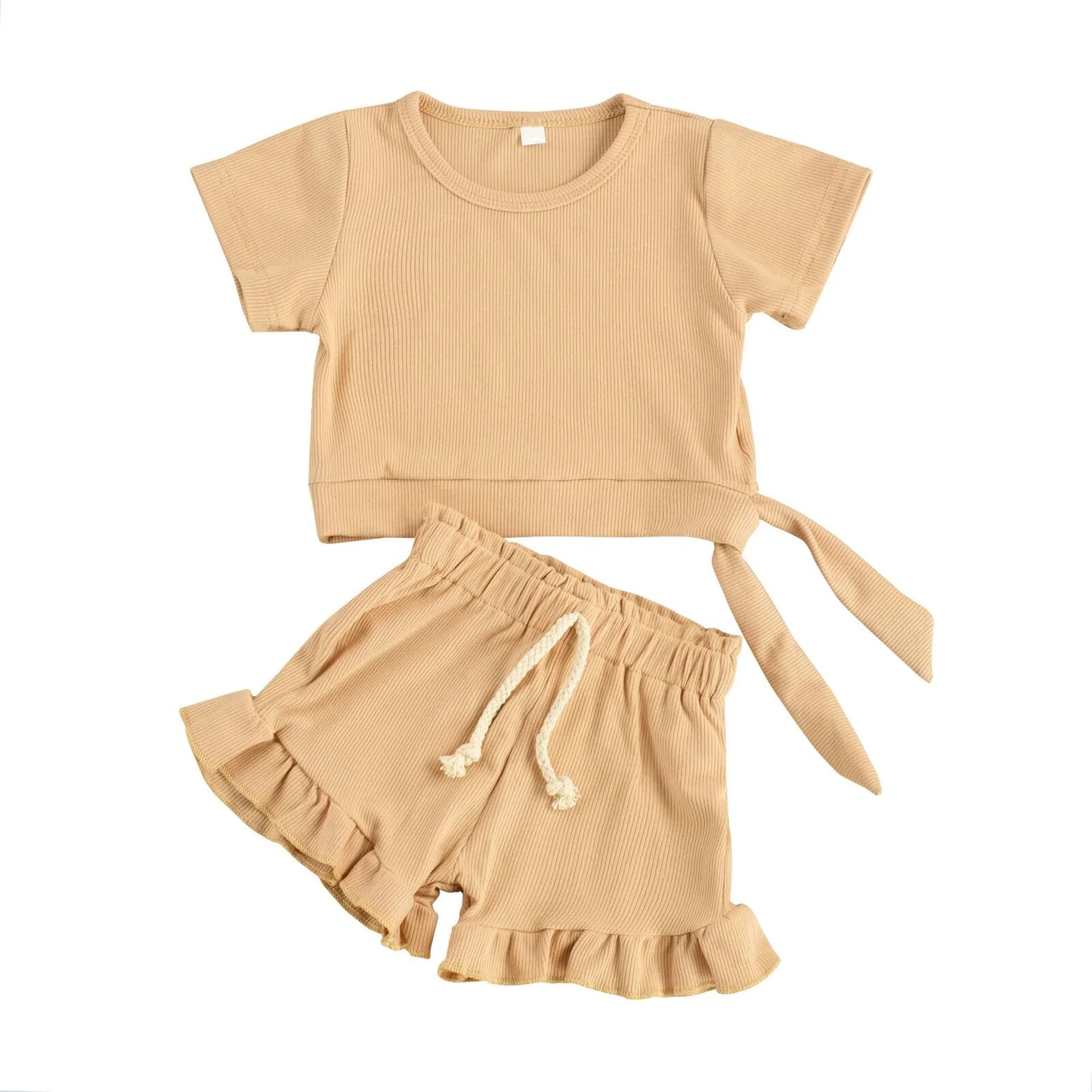 Baby Girl 2-Piece Summer Clothing Set – Trendy & Comfortable Cotton Outfit