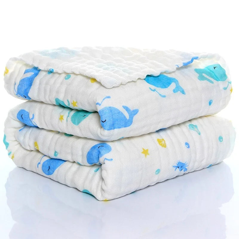 Organic Baby Muslin Swaddle Blanket – Soft, Comfortable, and Chemical-Free - Size 105x105cm