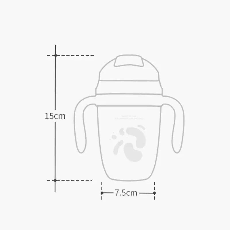 PPSU Baby Sippy Cup Bottle - Leak-Proof with Soft Spout & Straw Options