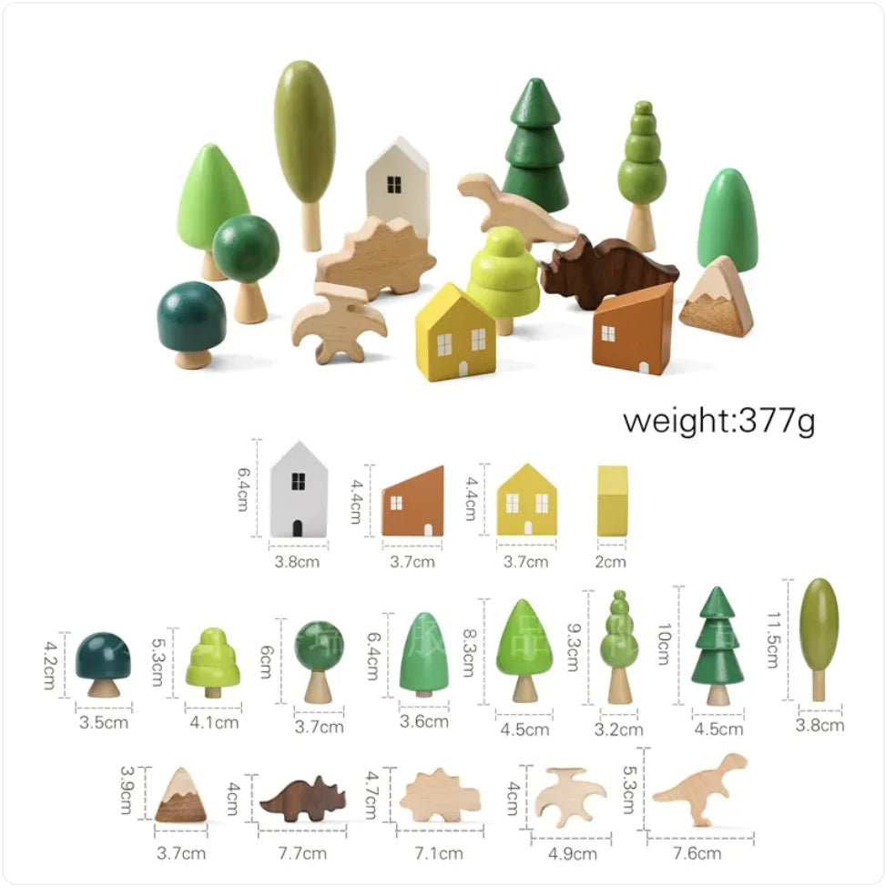 Children's Solid Wood Jenga Game – Educational Cognitive Toy