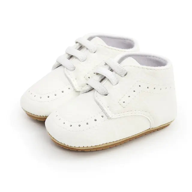 Multicolor Retro Leather Baby Shoes – Stylish, Comfortable, and Non-Slip for First Steps for Ages 0-18 Months
