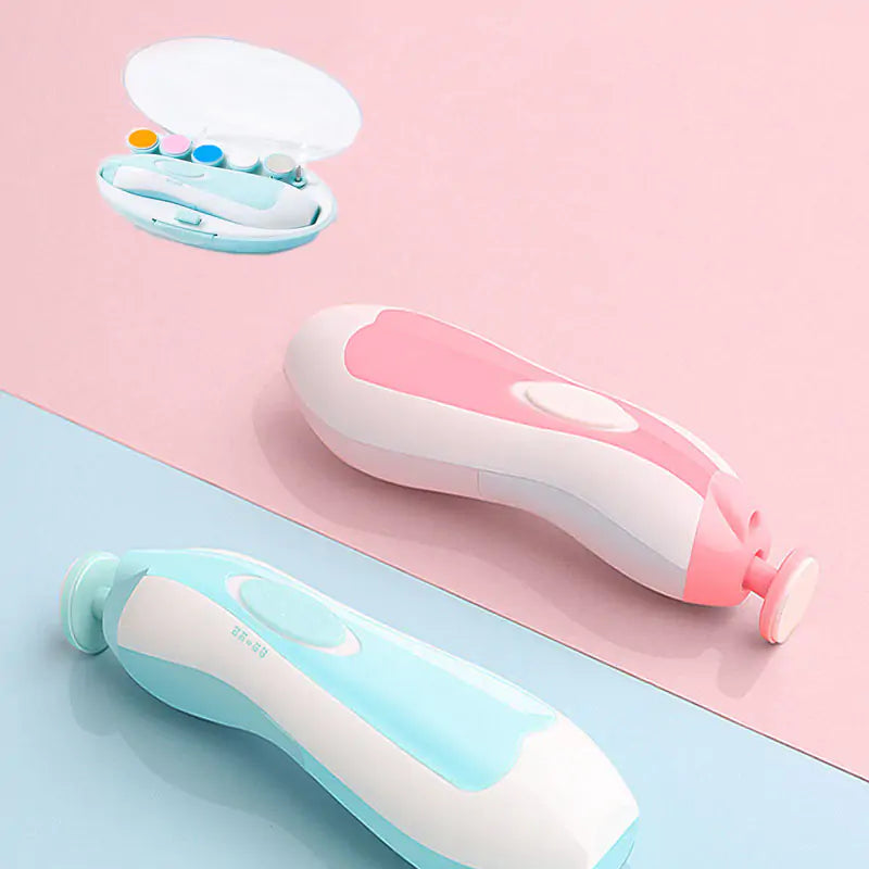 Six-in-One Baby Nail Care Set - Electric Trimmer, Clippers & File