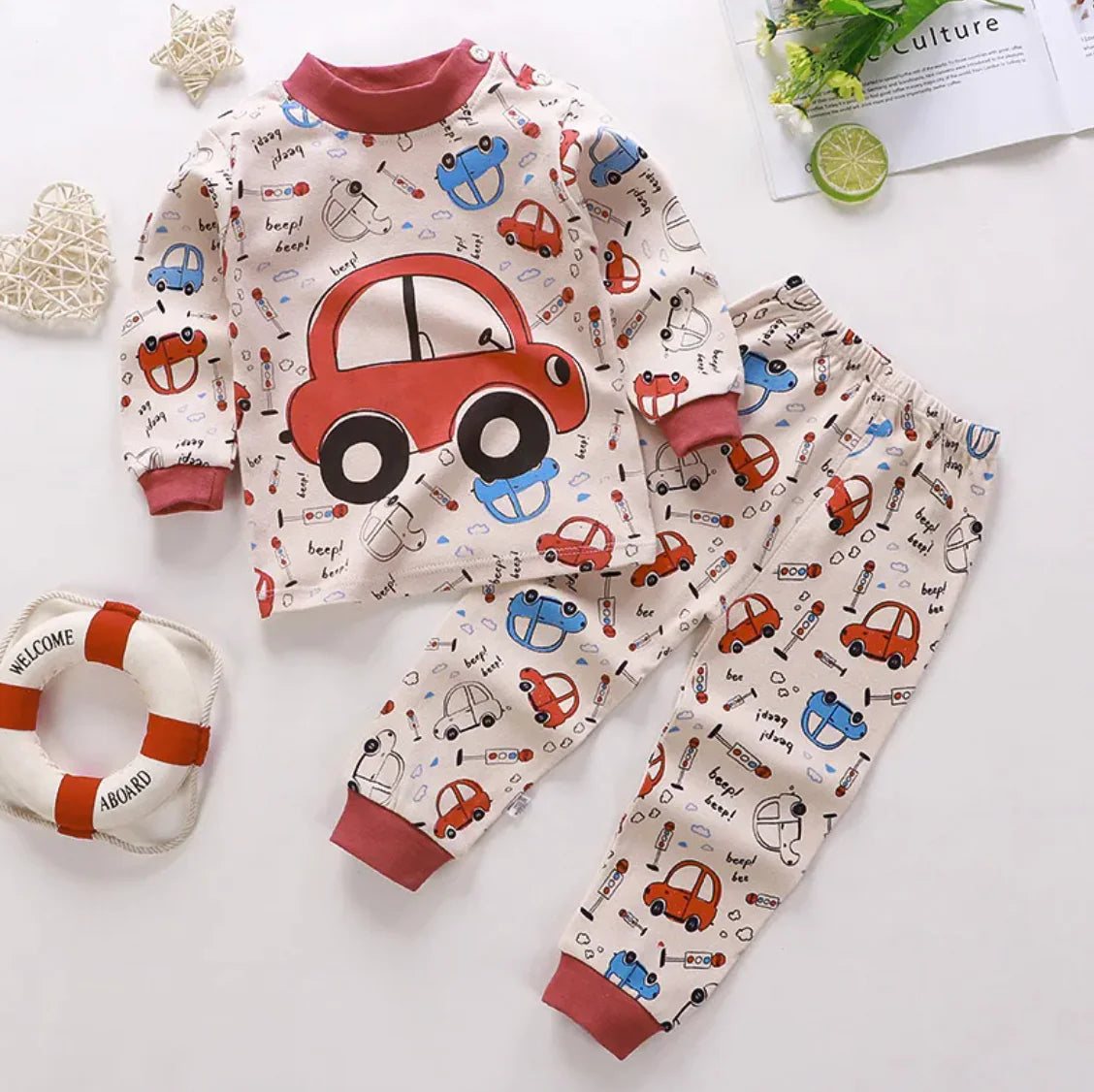 Cozy Cotton Long Johns Set – Soft, Warm & Stylish for Kids