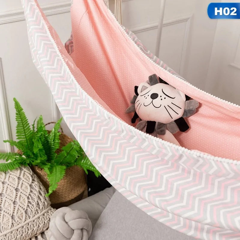 Baby Crib Hammock with Pillow - Cozy & Portable for Naps and Playtime
