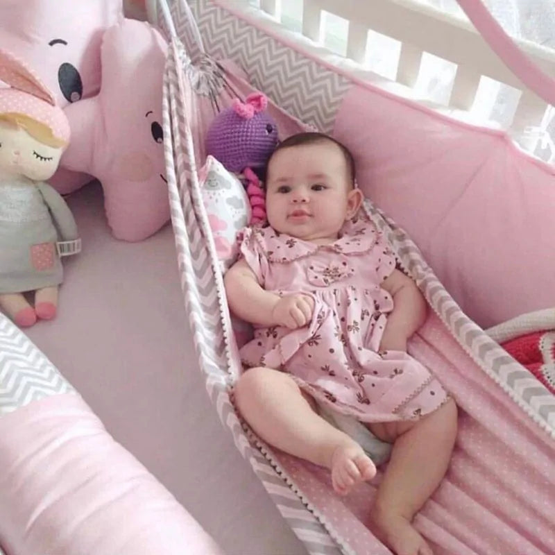Baby Crib Hammock with Pillow - Cozy & Portable for Naps and Playtime