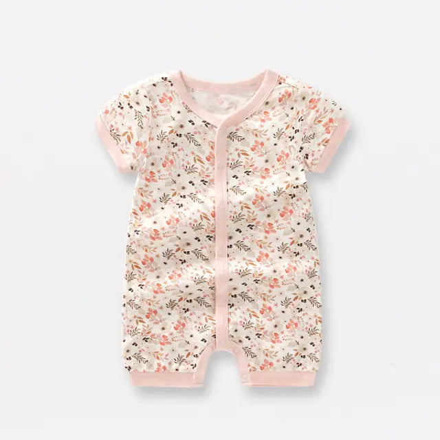 Bamboo Fiber Baby Zippered Romper – Soft, Eco-Friendly, and Comfortable for Newborns