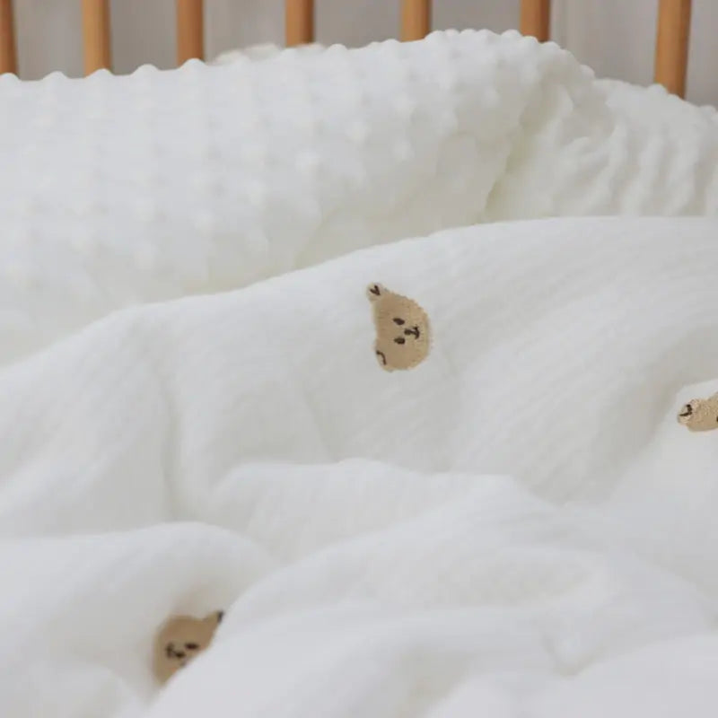 Winter Baby Duvet with Filler – Cozy Muslin Cotton & Embroidered Design