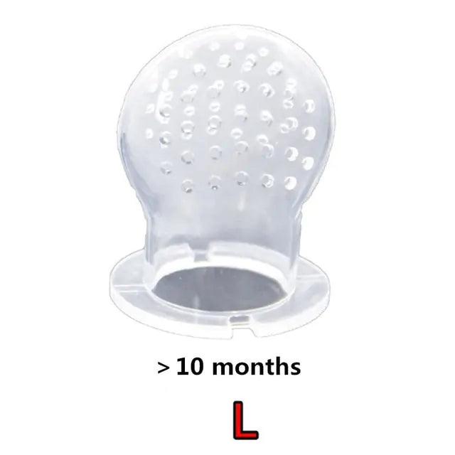 Squeeze Bottle Feeder – One-Handed Feeding with Reusable Silicone Spoon and Fruit Nibbler