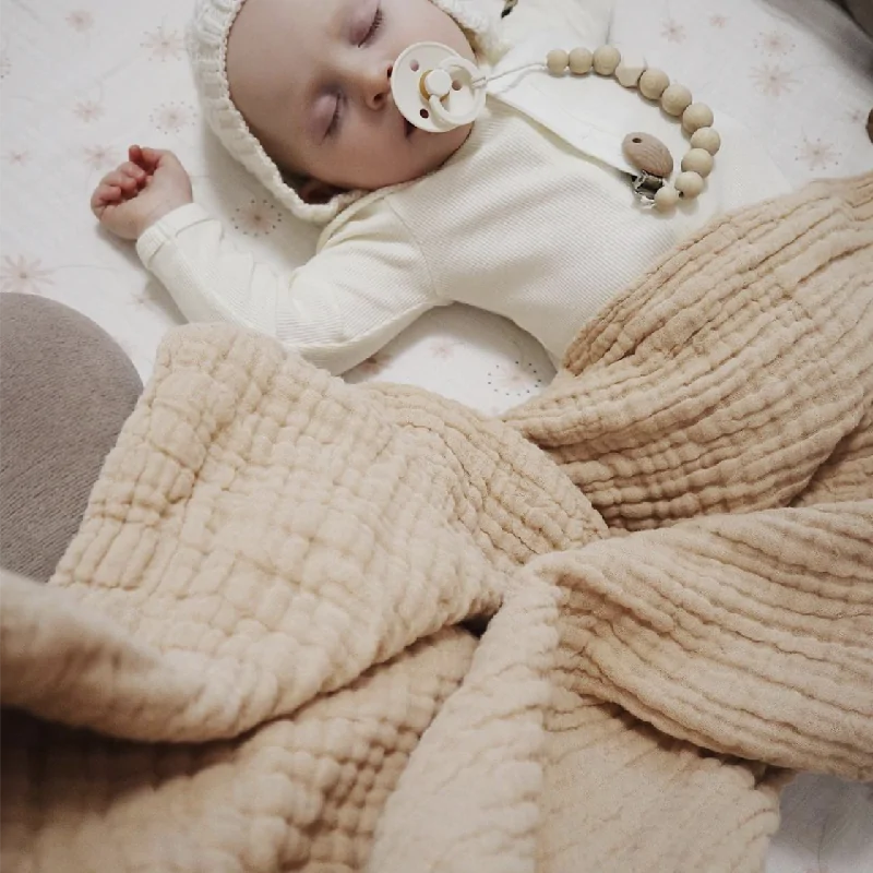 Organic Baby Muslin Swaddle Blanket – Soft, Comfortable, and Chemical-Free - Size 105x105cm