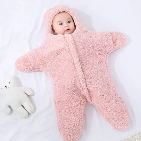 Soft Star-Shaped Baby Blanket Onesie – Cozy and Comfortable for Naps and Bedtime