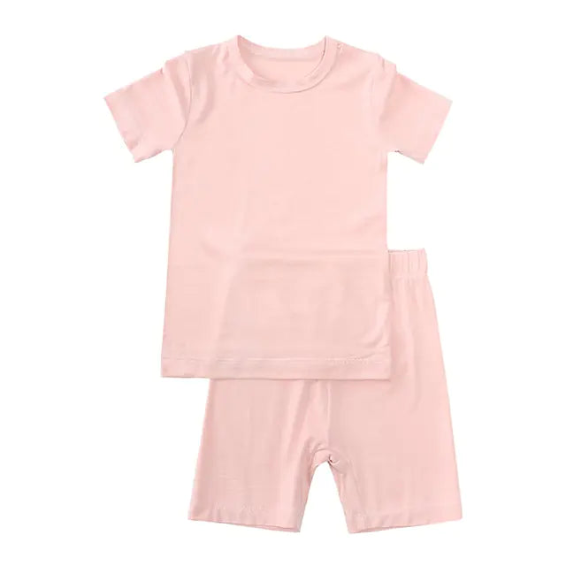 Bamboo Fiber Toddler Half-Sleeve Sleepwear – Soft, Breathable Sleepwear for Ages 9M-7T