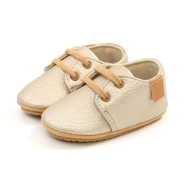 Multicolor Retro Leather Baby Shoes – Stylish, Comfortable, and Non-Slip for First Steps for Ages 0-18 Months