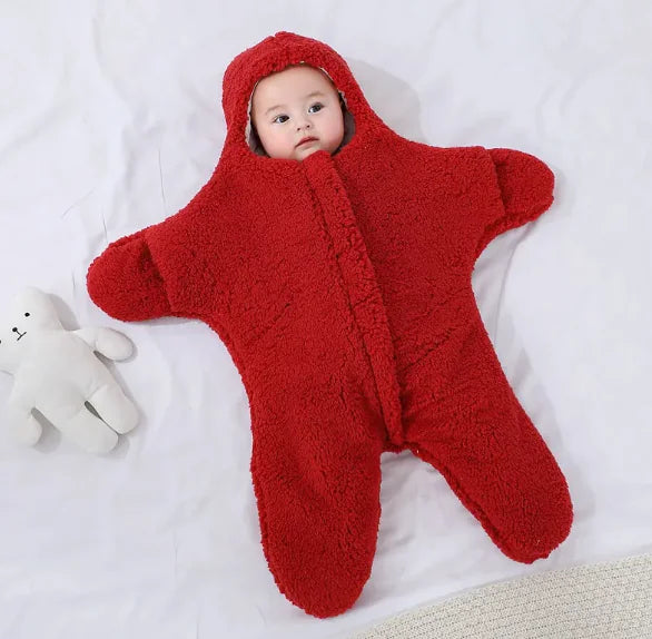 Soft Star-Shaped Baby Blanket Onesie – Cozy and Comfortable for Naps and Bedtime