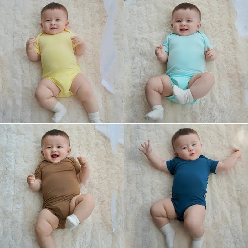 Bamboo Fiber Baby Romper – Soft, Breathable, and Easy-Care Summer Jumpsuit