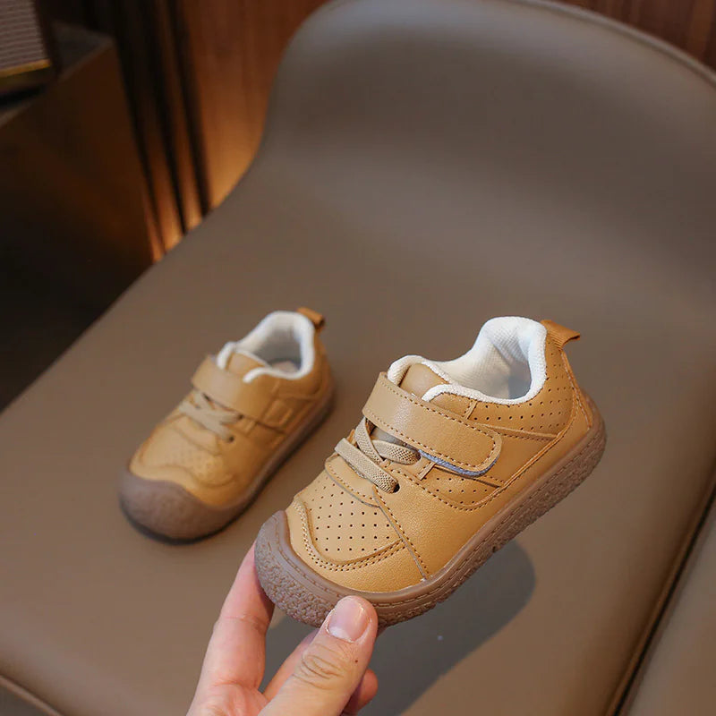 Toddler Oxford-Style Suede Shoes with Plush Lining