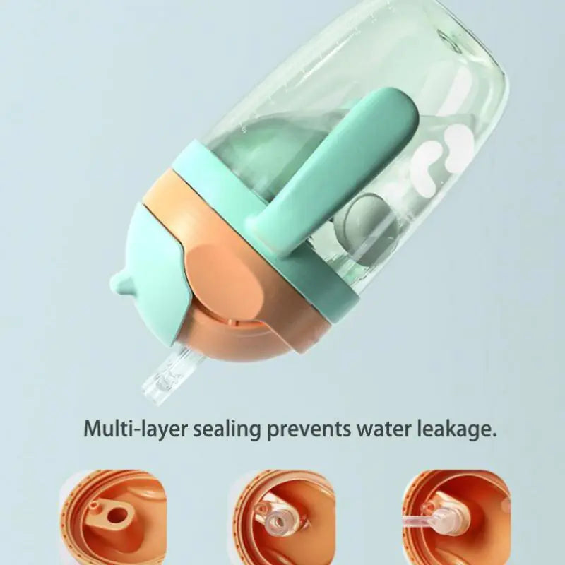 PPSU Baby Sippy Cup Bottle - Leak-Proof with Soft Spout & Straw Options