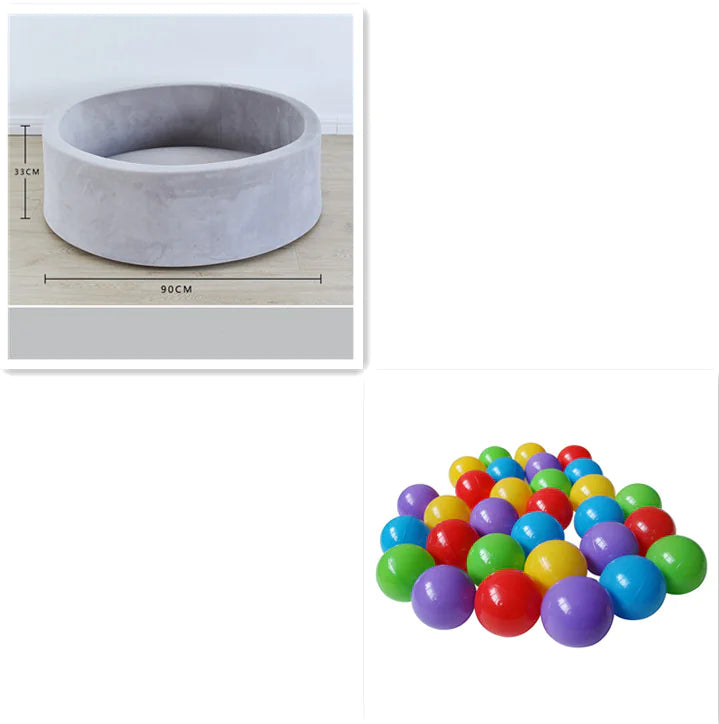 Premium Kids Ball Pit with Soft Velvet and Memory Foam