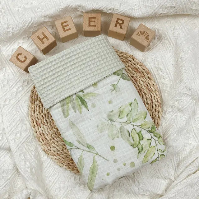 Cotton Waffle Baby Blanket – Soft, Breathable, and Versatile - Size 100x70cm