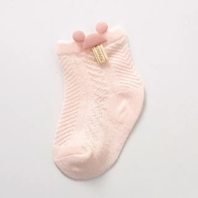 Soft Knit Baby Socks with Ears