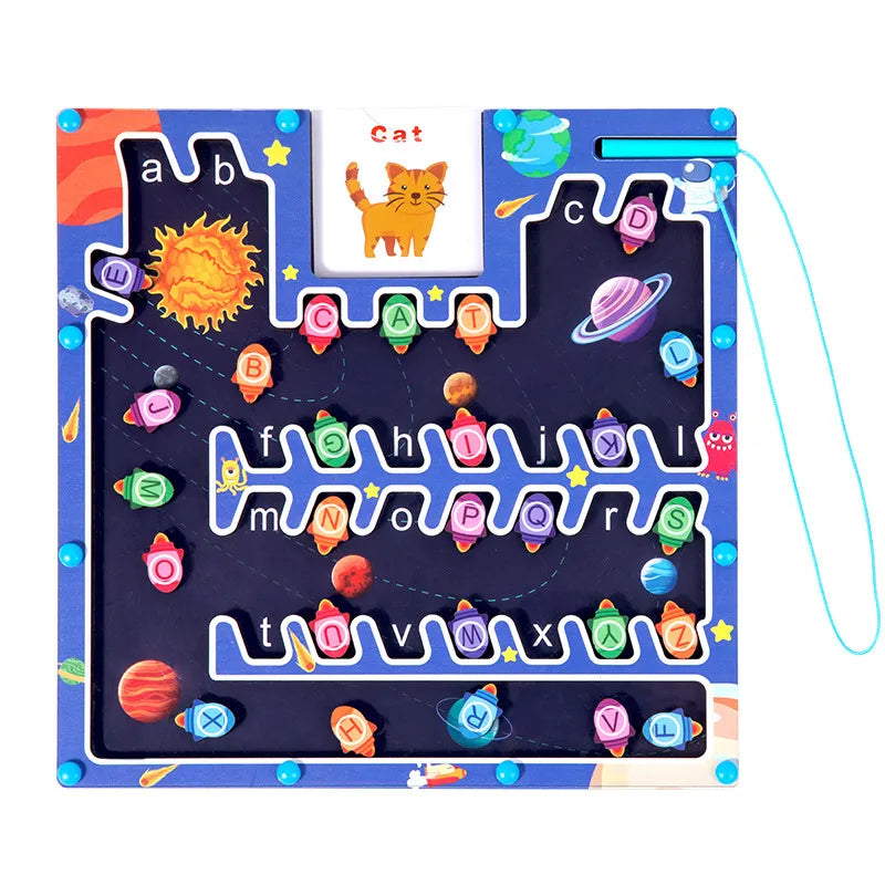 Magnetic Letters Maze Toy for Kids